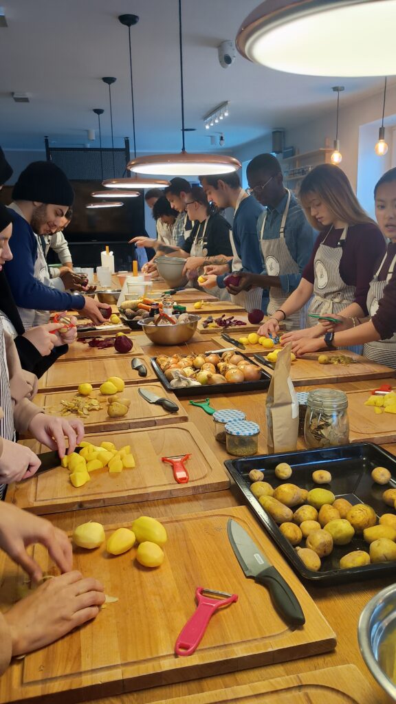 Pierogi workshop with International Students